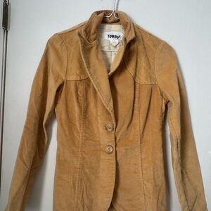 Tomboy of California Vintage Unique Tan Corduroy Women's Blazer Jacket